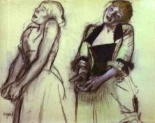 Haga click para ver la imagen ampliada two studies of cafe concert singers.jpg